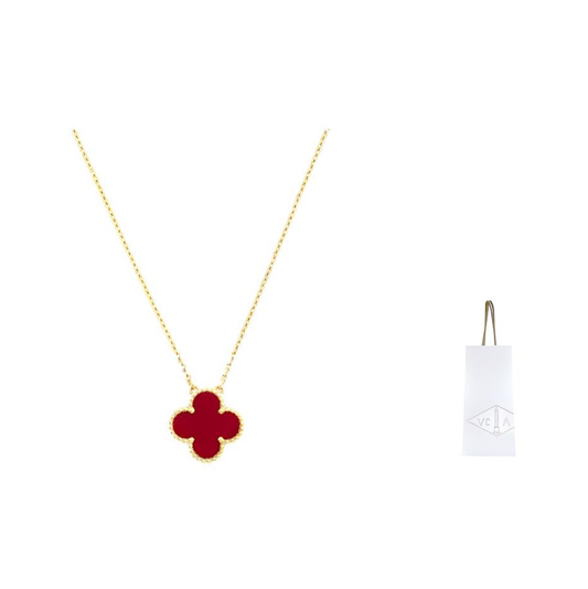 Van Cleef & Arpels Carnelian Four - leaf Clover