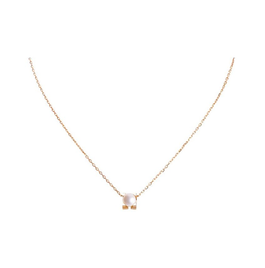 Cartier Square - shaped Pearl - inlaid Pendant