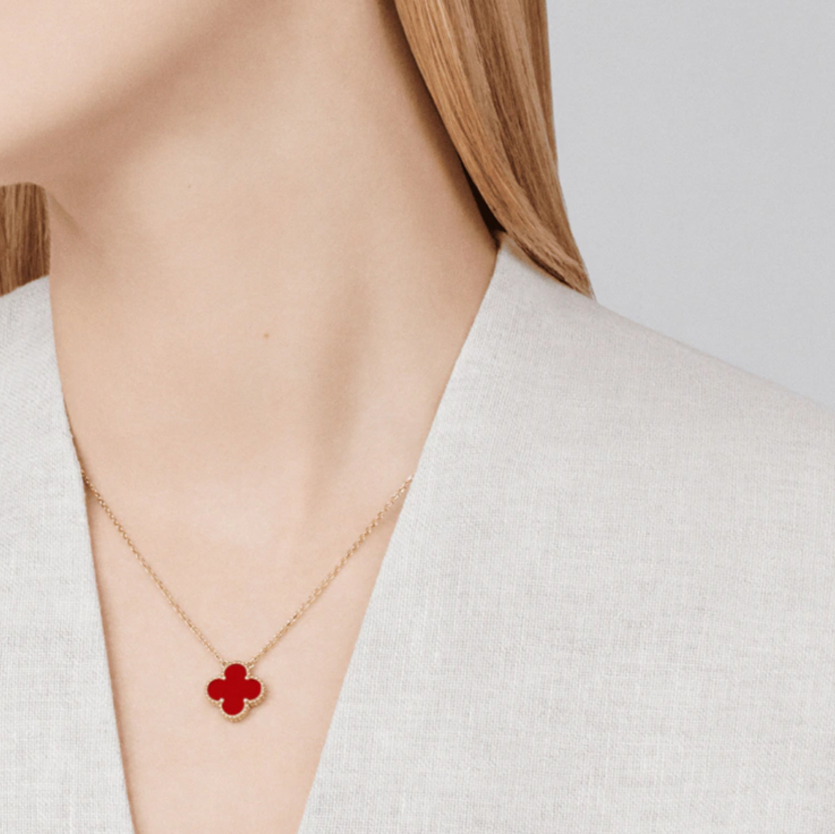 Van Cleef & Arpels Carnelian Four - leaf Clover