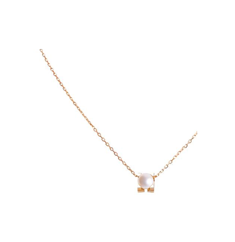 Cartier Square - shaped Pearl - inlaid Pendant